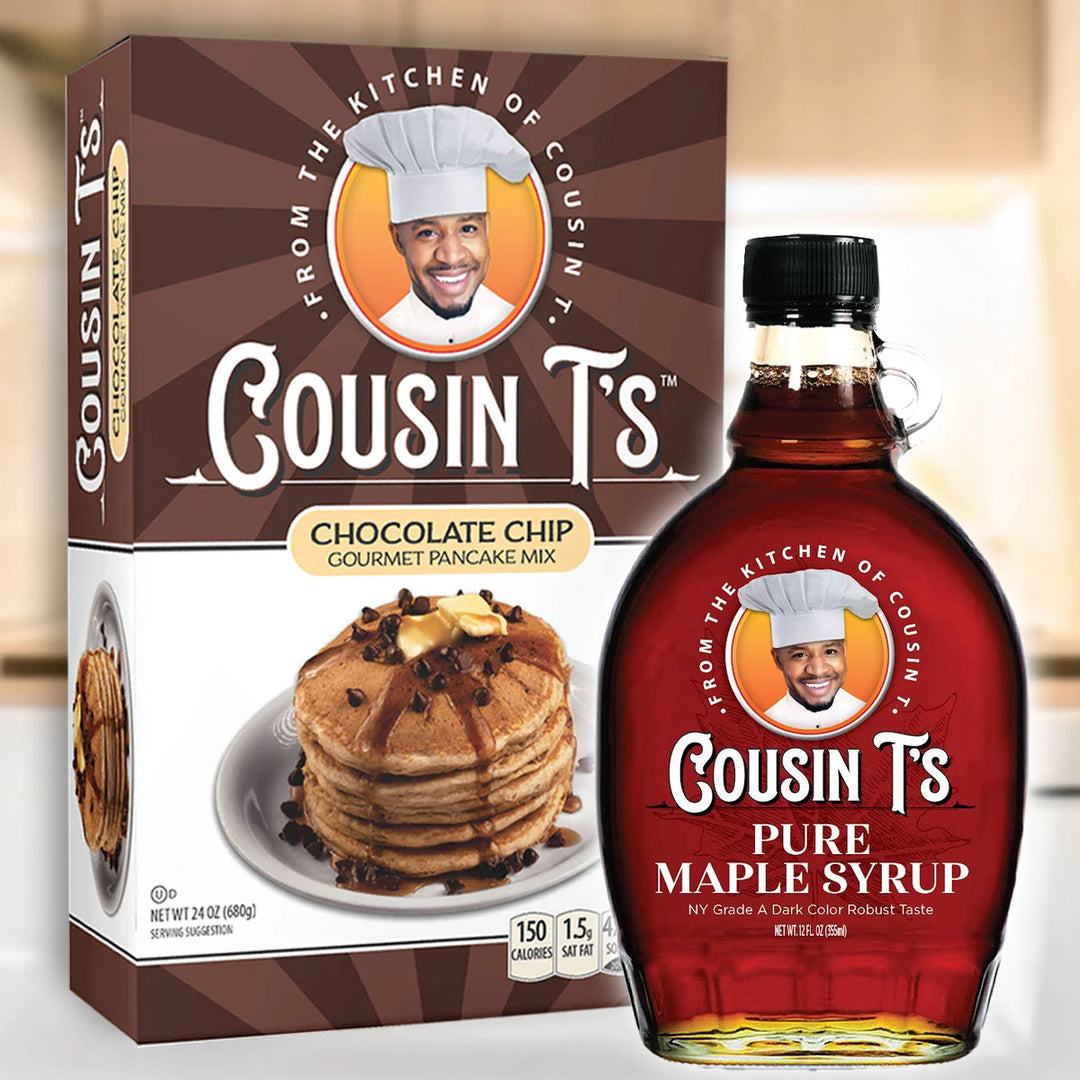 Cousin T's Maple Syrup & Pancake Mix Bundle