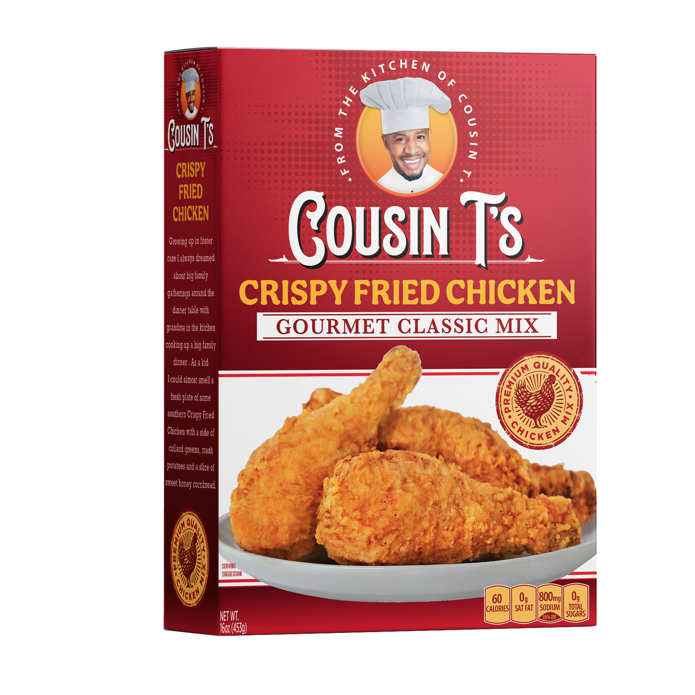 Cousin T's Gourmet Crispy Fried Chicken Mix