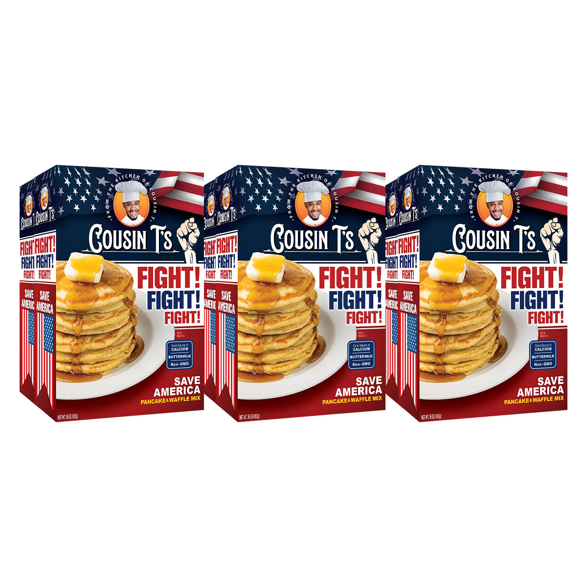 Cousin T's - Trump Fight! Fight! Fight! Pancake Mix