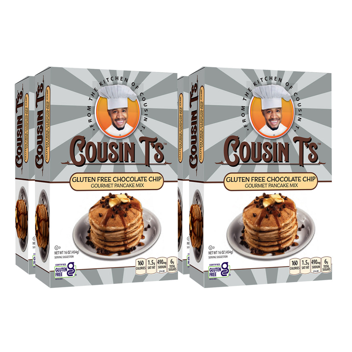 Cousin T's Gourmet Gluten Free Chocolate Chip Pancake Mix