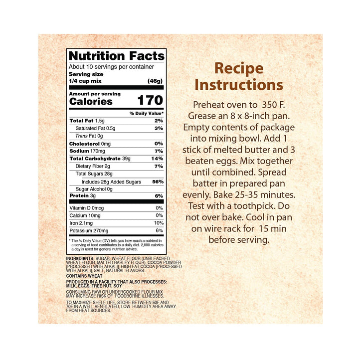 Cousin T's Gourmet Chocolate Fudge Brownie Mix