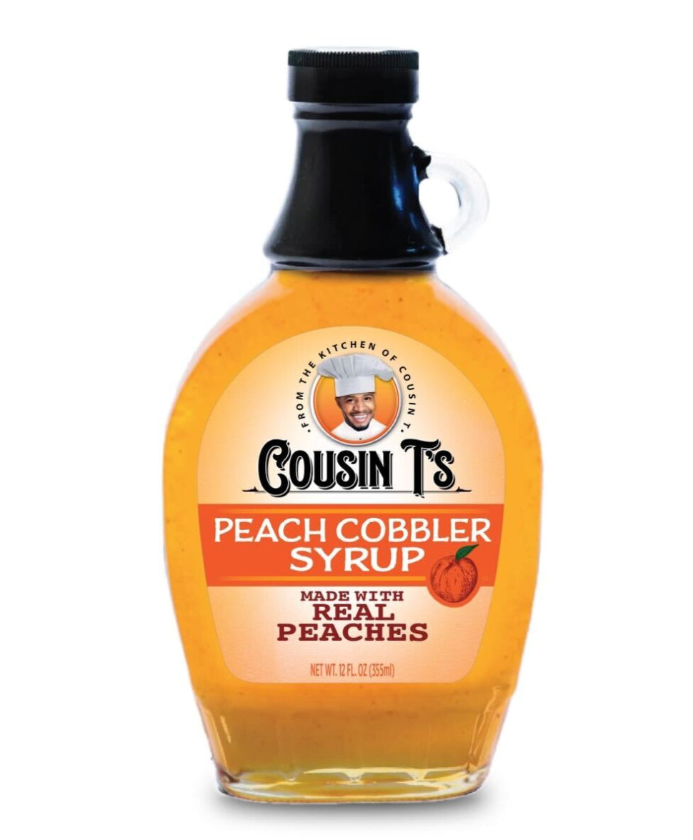 Cousin T's Peach Cobbler Syrup