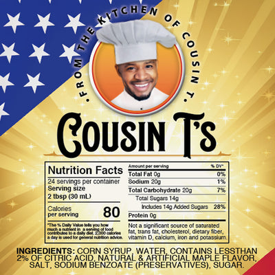 Cousin T's Gourmet Trump Victory Pancake Mix & Original Landslide Syrup Bundle