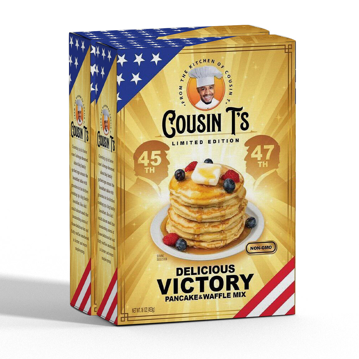 Cousin T's Gourmet Trump Victory Pancake Mix