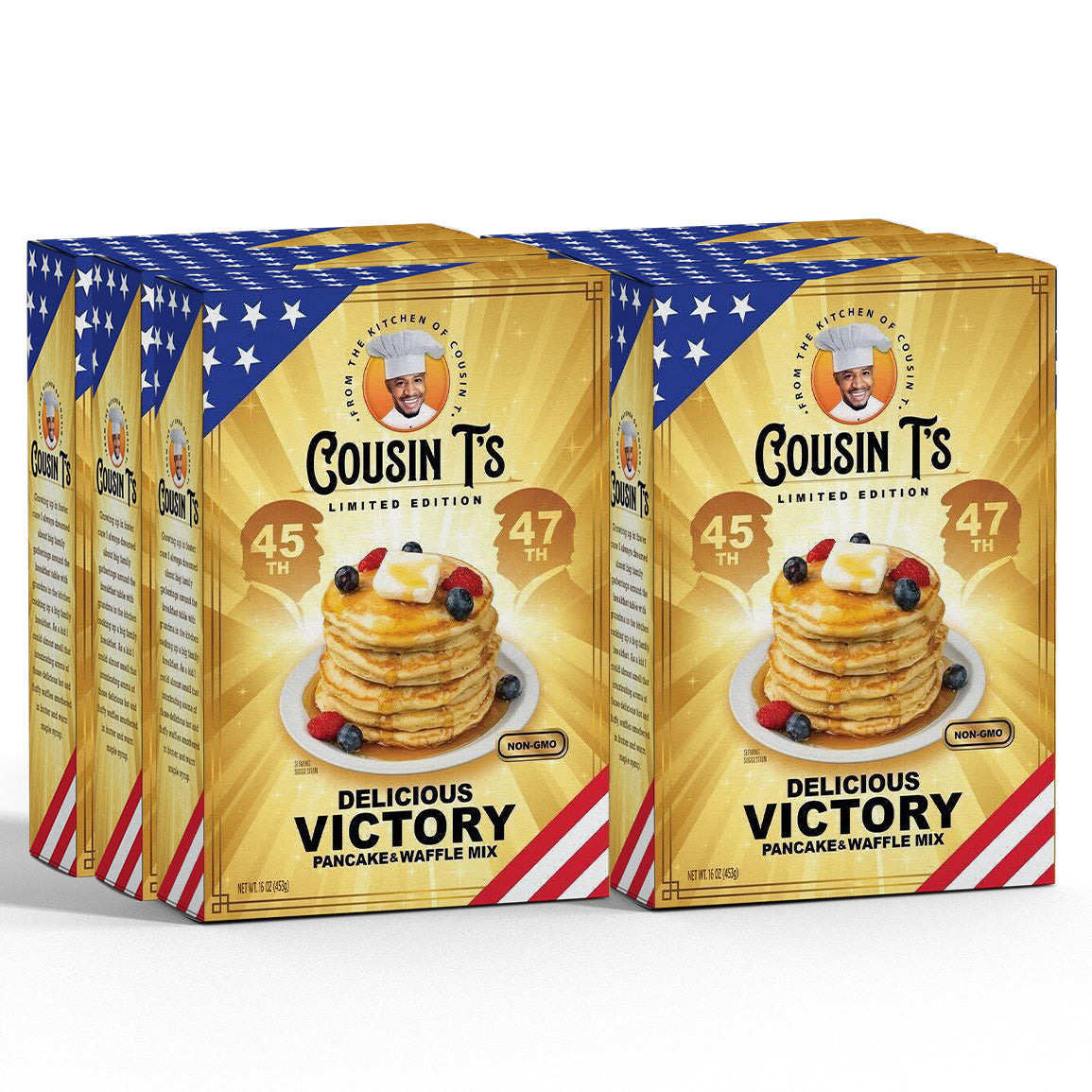 Cousin T's Gourmet Trump Victory Pancake Mix