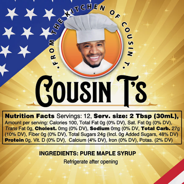 Cousin T's Gourmet Trump Victory Pancake Mix & Pure Maple Landslide Syrup Bundle