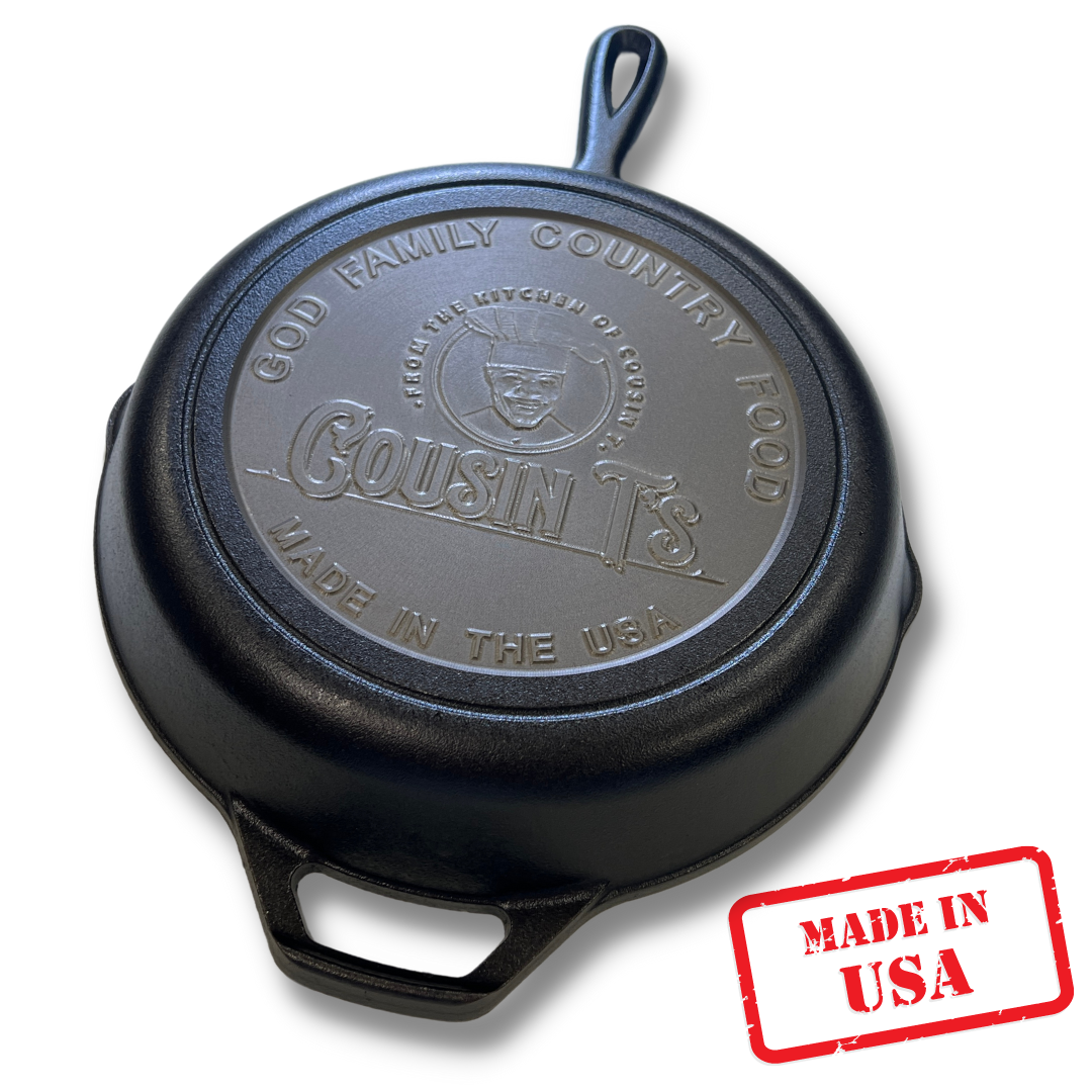 Cousin T's Collectible Cast Iron 10" Skillet
