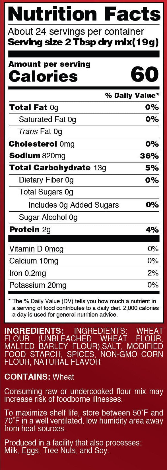 Cousin T's Gourmet King Trump Fried Chicken Mix (Single Box)