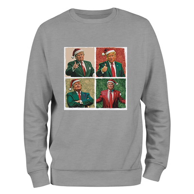 Trump Four Square Christmas Crewneck