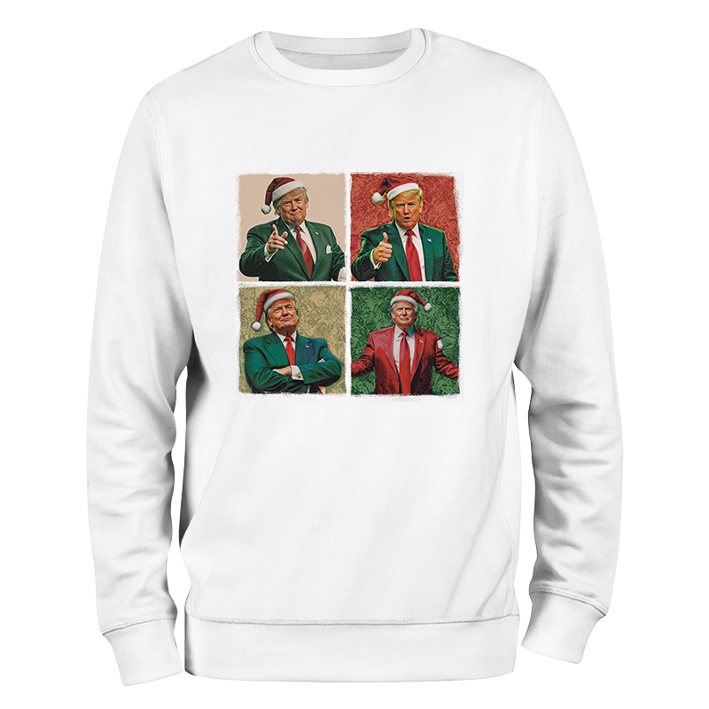 Trump Four Square Christmas Crewneck