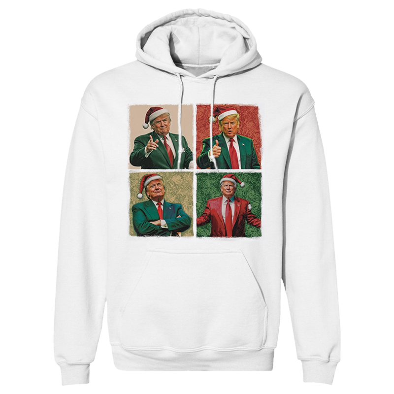 Trump Four Square Christmas Hoodie