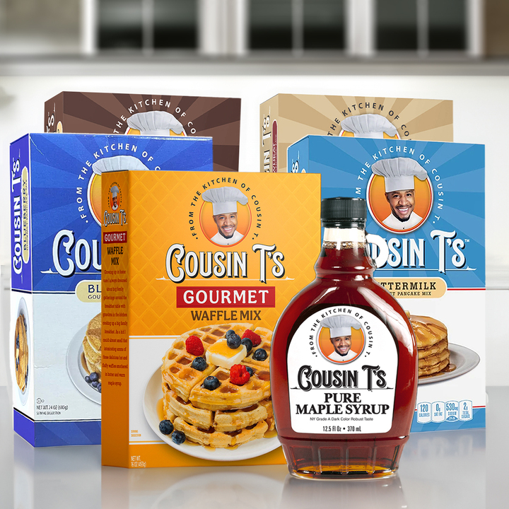 Cousin T's Maple Syrup & Pancake Mix Variety Pack Bundle