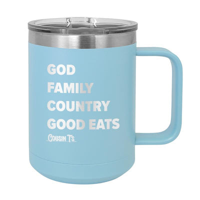 God Family Country Good Eats Coffee Mug Tumbler