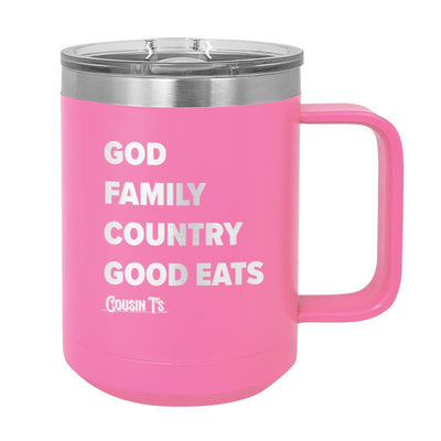 God Family Country Good Eats Coffee Mug Tumbler