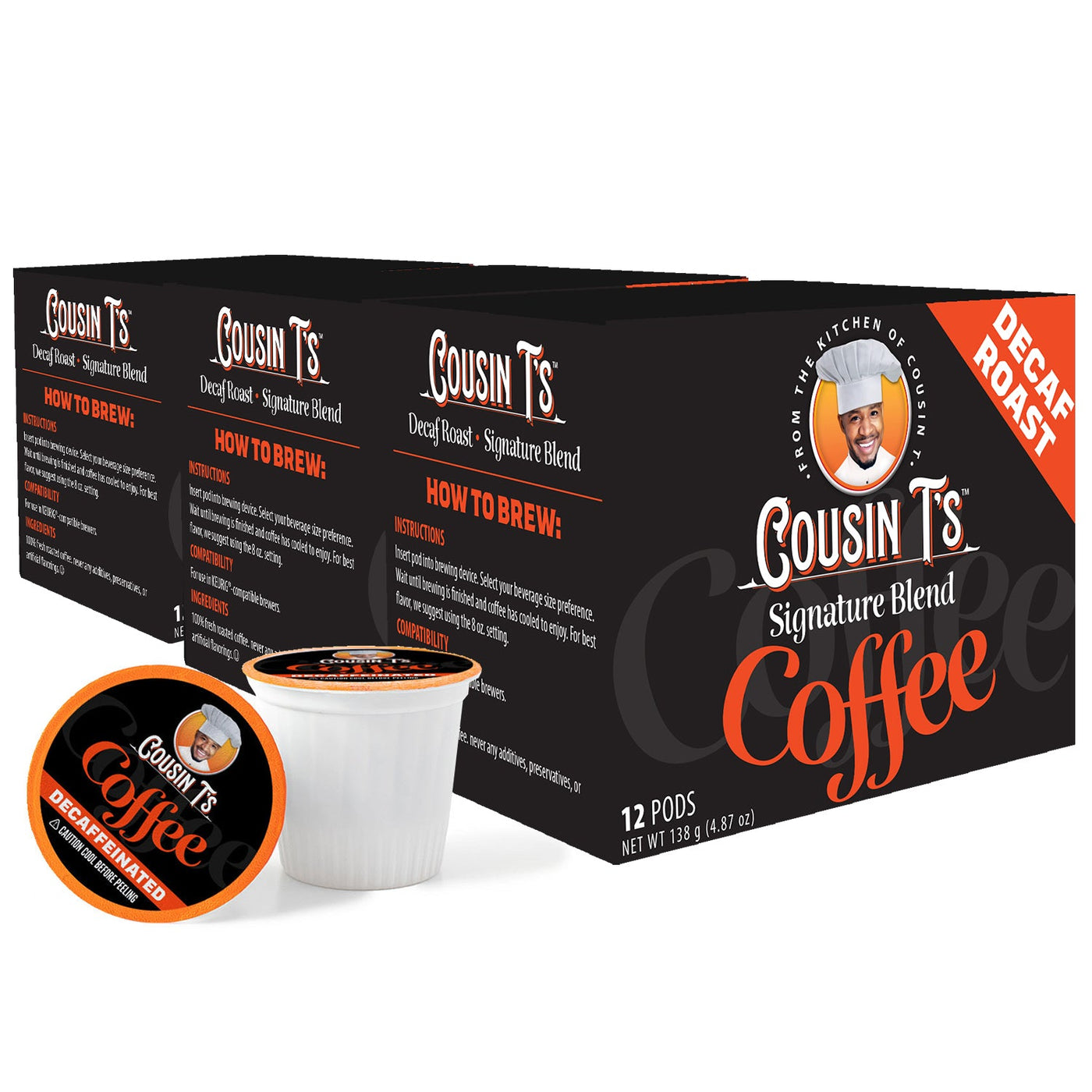 Cousin T's Signature Blend Decaf Roast Coffee