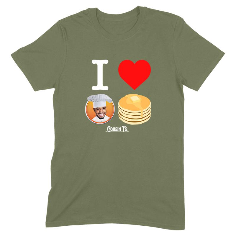 I Love Cousin Ts Pancakes Men's Apparel