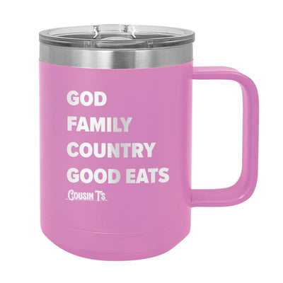 God Family Country Good Eats Coffee Mug Tumbler