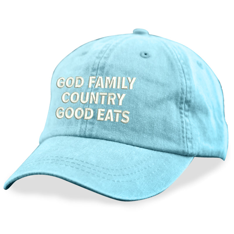 God Family Country Good Eats Hat