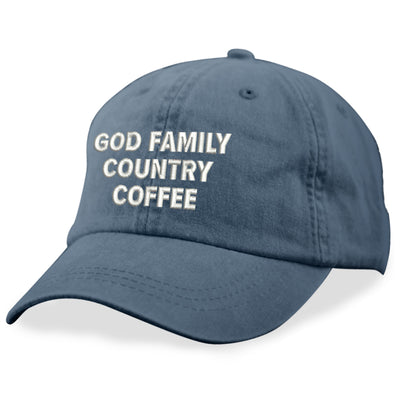 God Family Country Coffee Hat