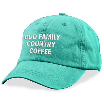 God Family Country Coffee Hat