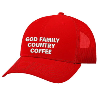 God Family Country Coffee Hat