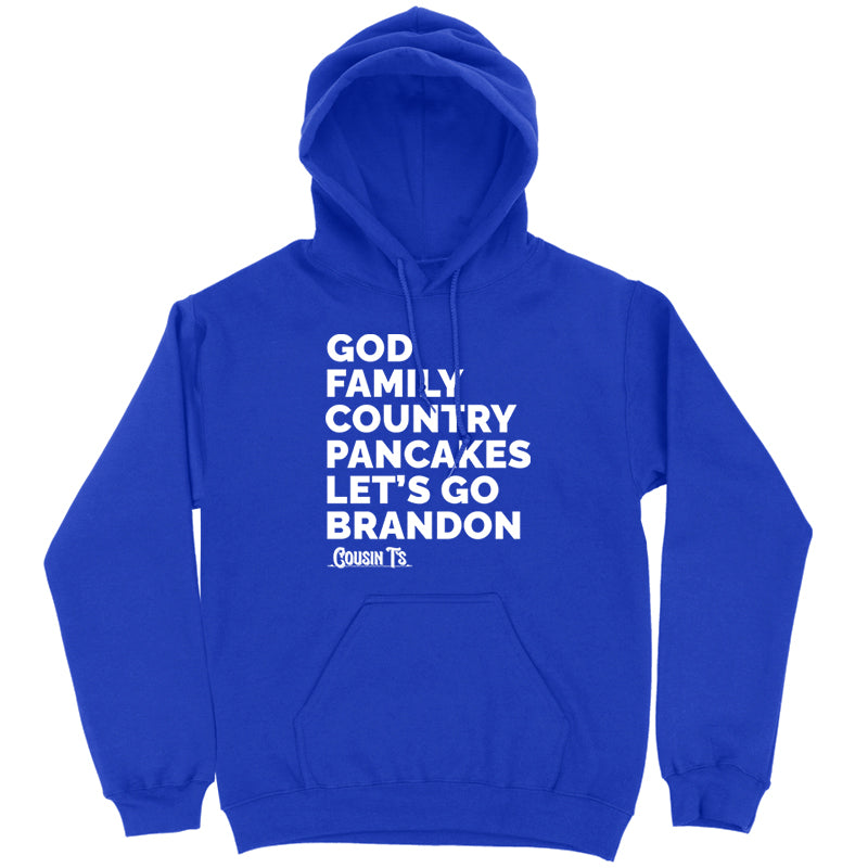 God Family Country Pancakes LGB Hoodie