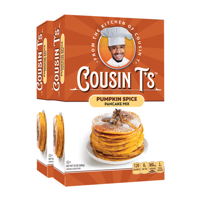 Cousin T's Pumpkin Spice Gourmet Pancake Mix (2 Pack)