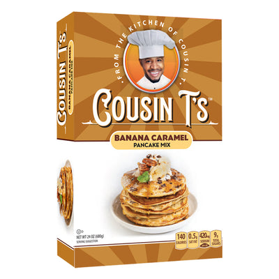 Cousin T's Banana Caramel Gourmet Pancake Mix