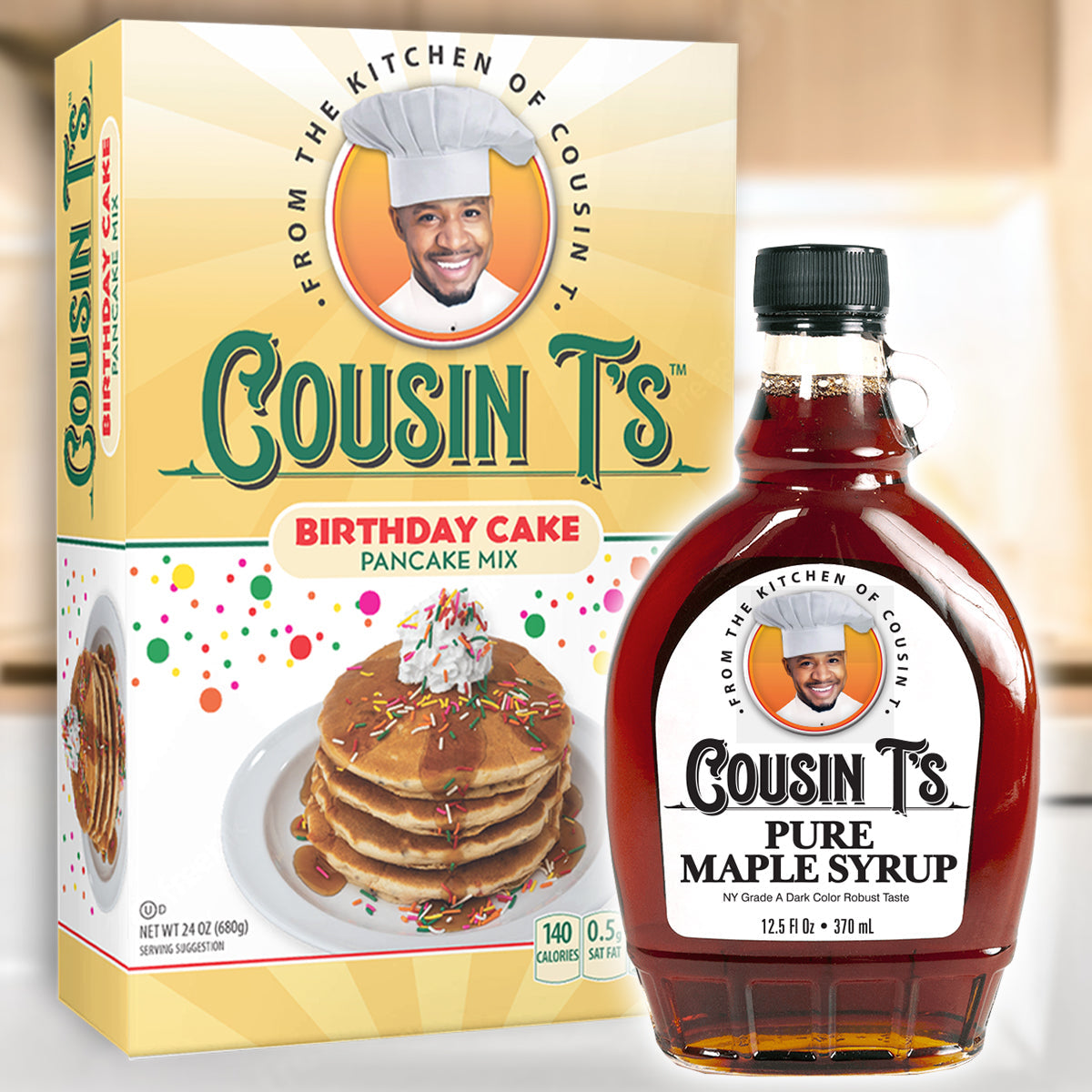 Cousin T's Maple Syrup & Pancake Mix Bundle
