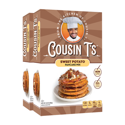 Cousin T's Sweet Potato Gourmet Pancake Mix (2 Pack)
