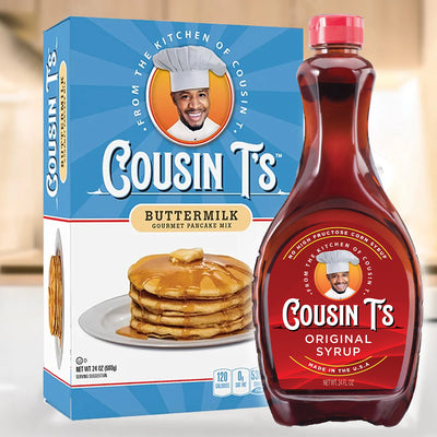 Cousin T's Original Pancake Syrup & Pancake Mix Bundle