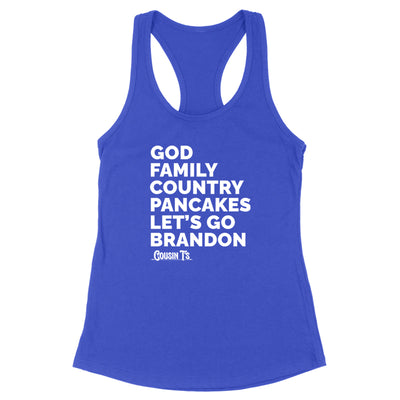 God Family Country Pancakes LGB Women's Apparel
