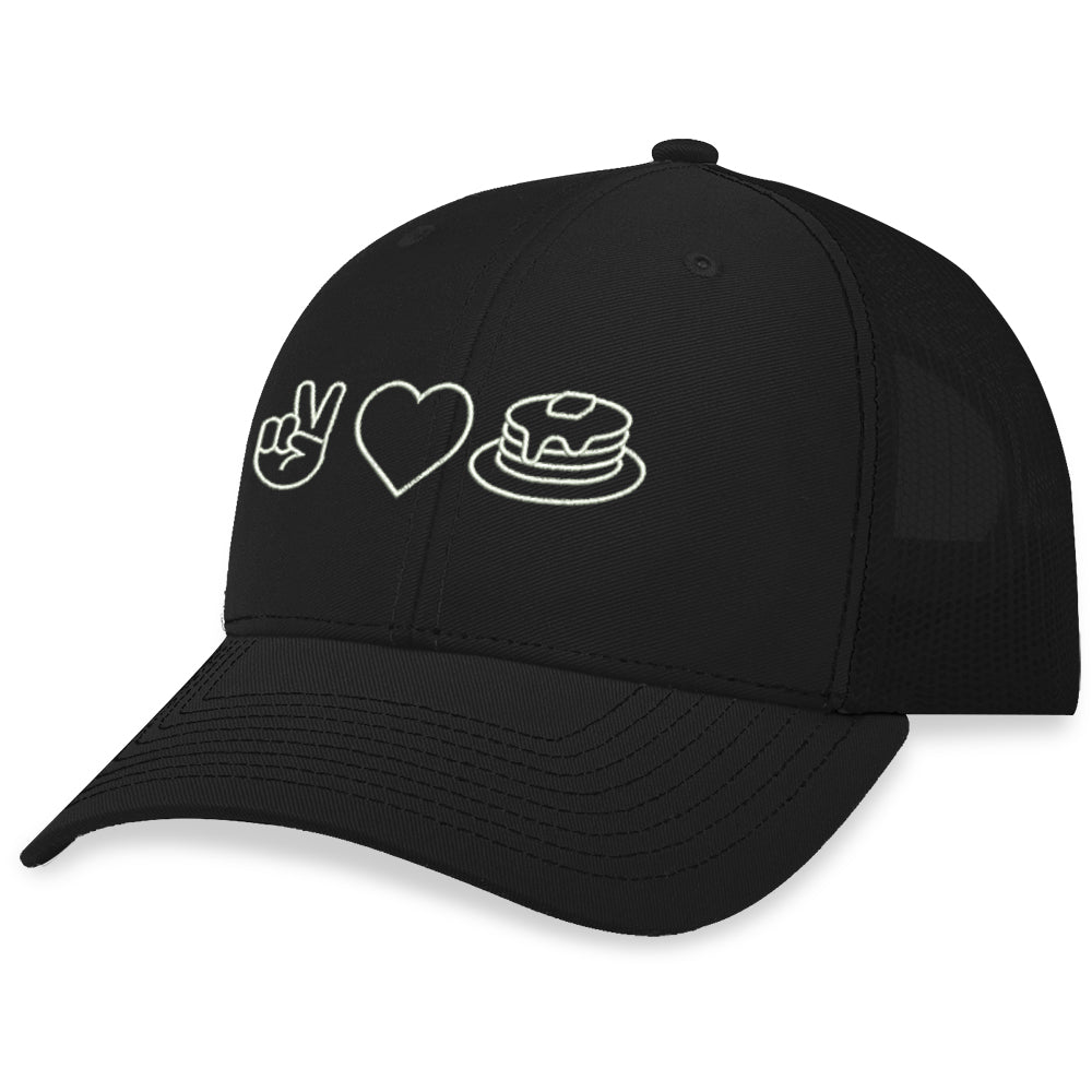 Peace Love Pancakes Hat