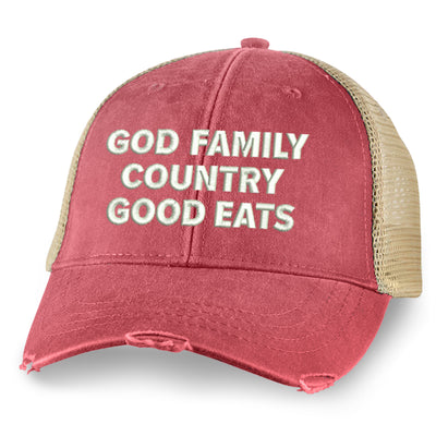 God Family Country Good Eats Hat