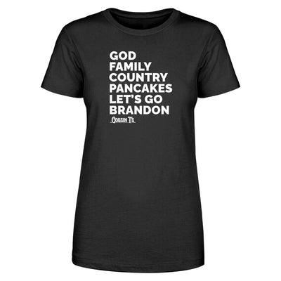 God Family Country Pancakes LGB Women's Apparel