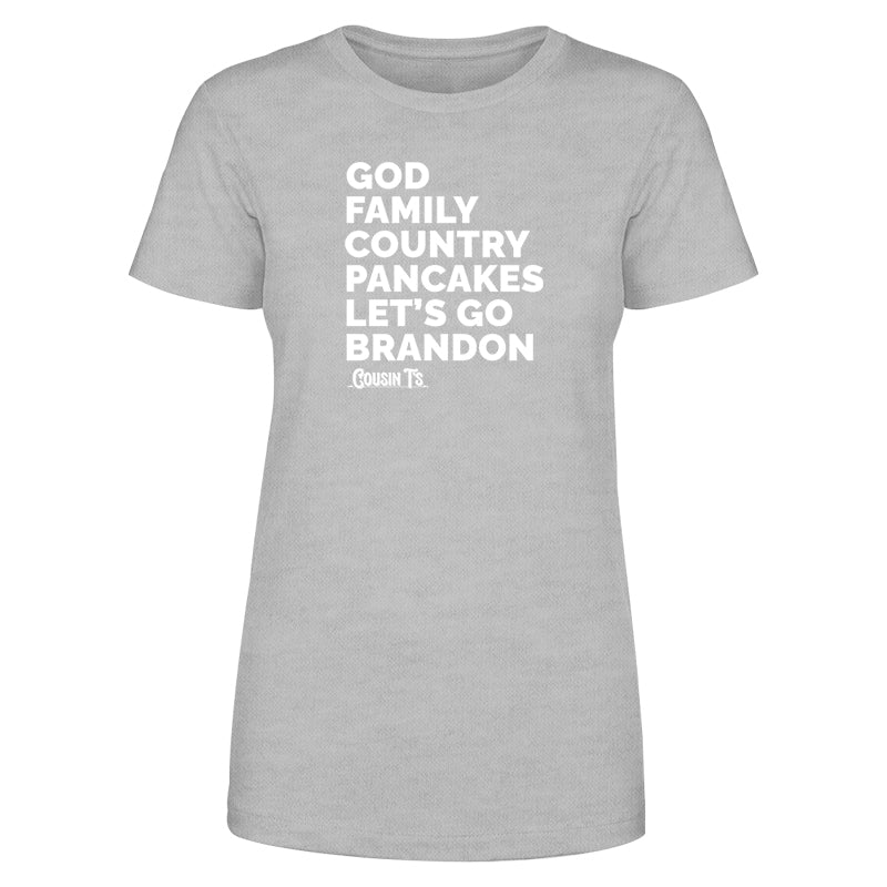 God Family Country Pancakes LGB Women's Apparel