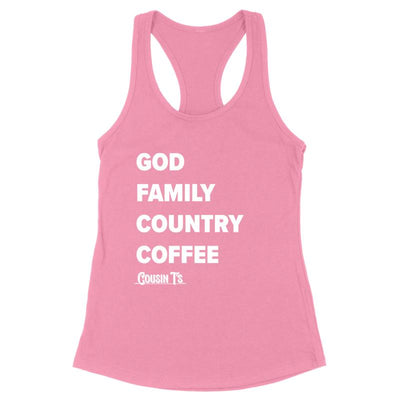 God Family Country Coffee Women's Apparel