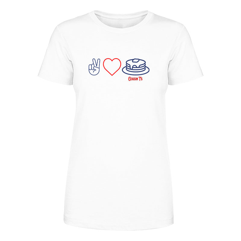 Peace Love Pancakes RWB Women's Apparel